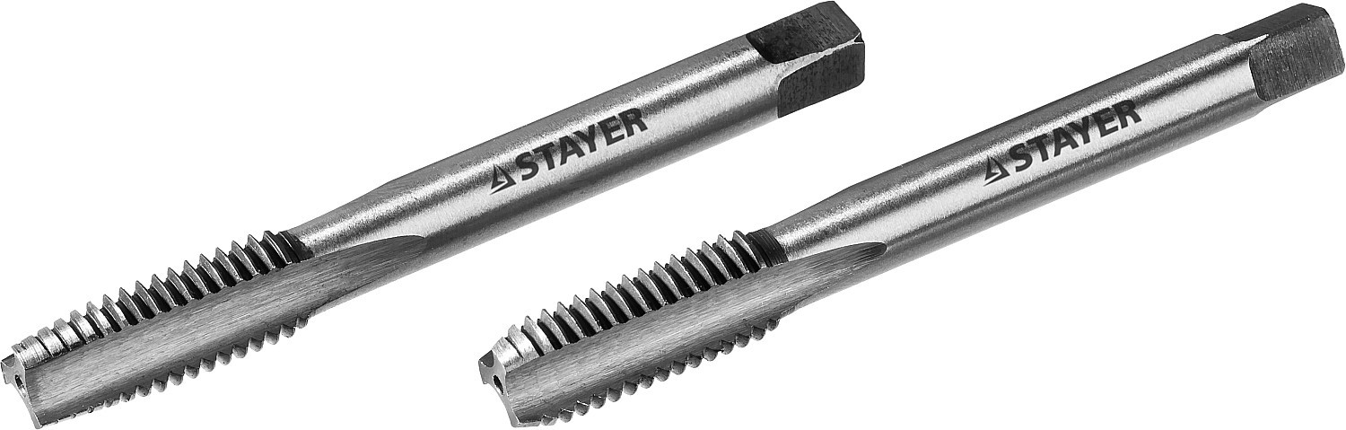 STAYER M10 х 1.5, 2 шт, комплект метчиков (28025-10-1.5-H2)