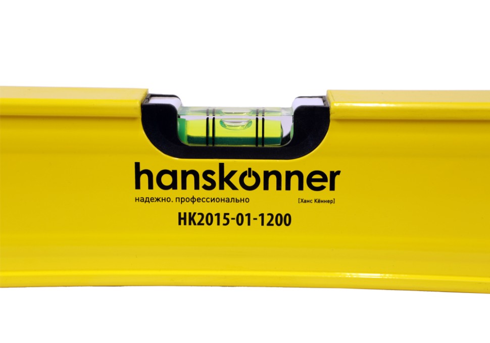 Уровень 1200 мм, фрезеров., магнитный, 3 глазка, точность 0.5мм/м, Hanskonner